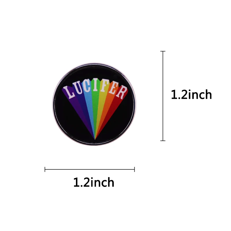 Science Fiction and Fantasy Films Rainbow Lucifer Rising Art Badges Buttons Lapel Pins Jewelry