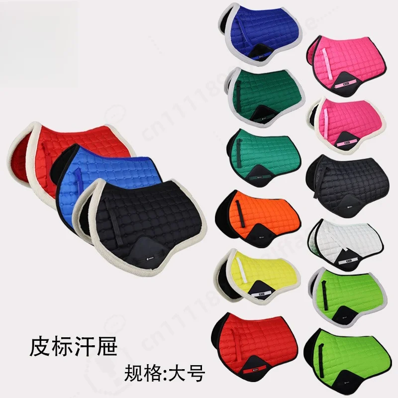 Saddle Sweat Pad, Horse Riding Saddle Cushion, Dressage Jumping Equestrian Leather Sweat Mat