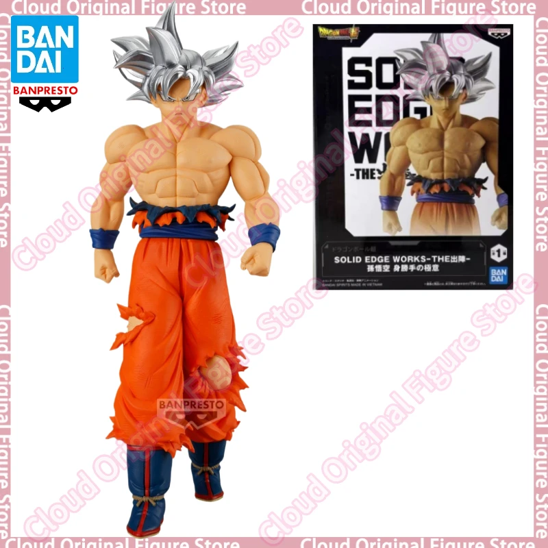 In Magazzino 100% Originale Banpresto SOLID EDGE LEGGERE Dragon Ball Super Son Goku Anime Figure Da Collezione Modello Giocattoli
