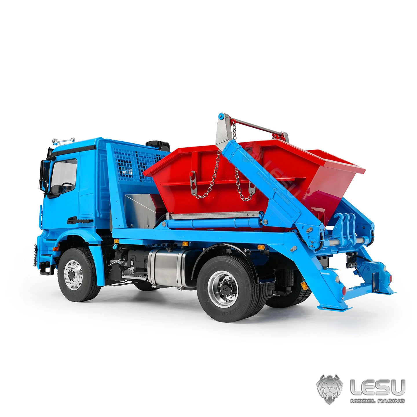 LESU 1/14 3348 Cab Hydraulic Model Four-Way Valve Skip Loader 4x4 Truck Model LS-Z0066