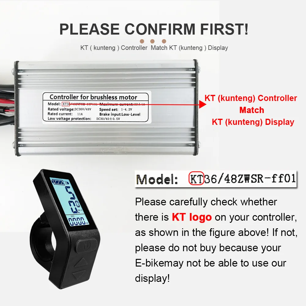 Mini Electric bicycle Display KT LCD4 Display Computer SM/Waterproof Plug Mountain bike refit accessories