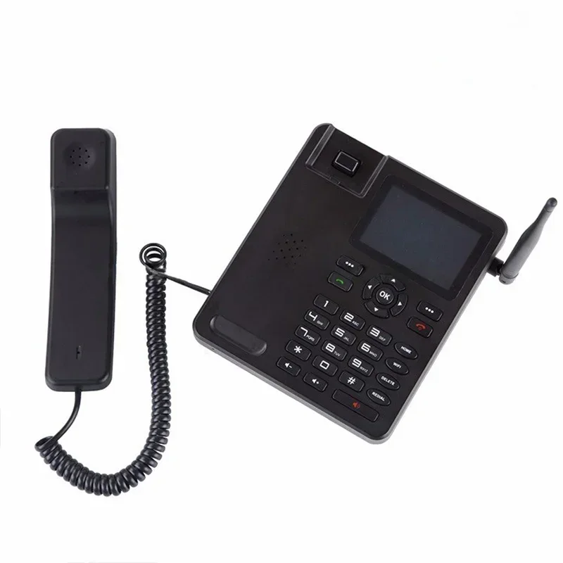 Hot sale  4G VOLTE cordless telephone With High Quality  Black color Fixed Wireless Desktop Landline home use phone