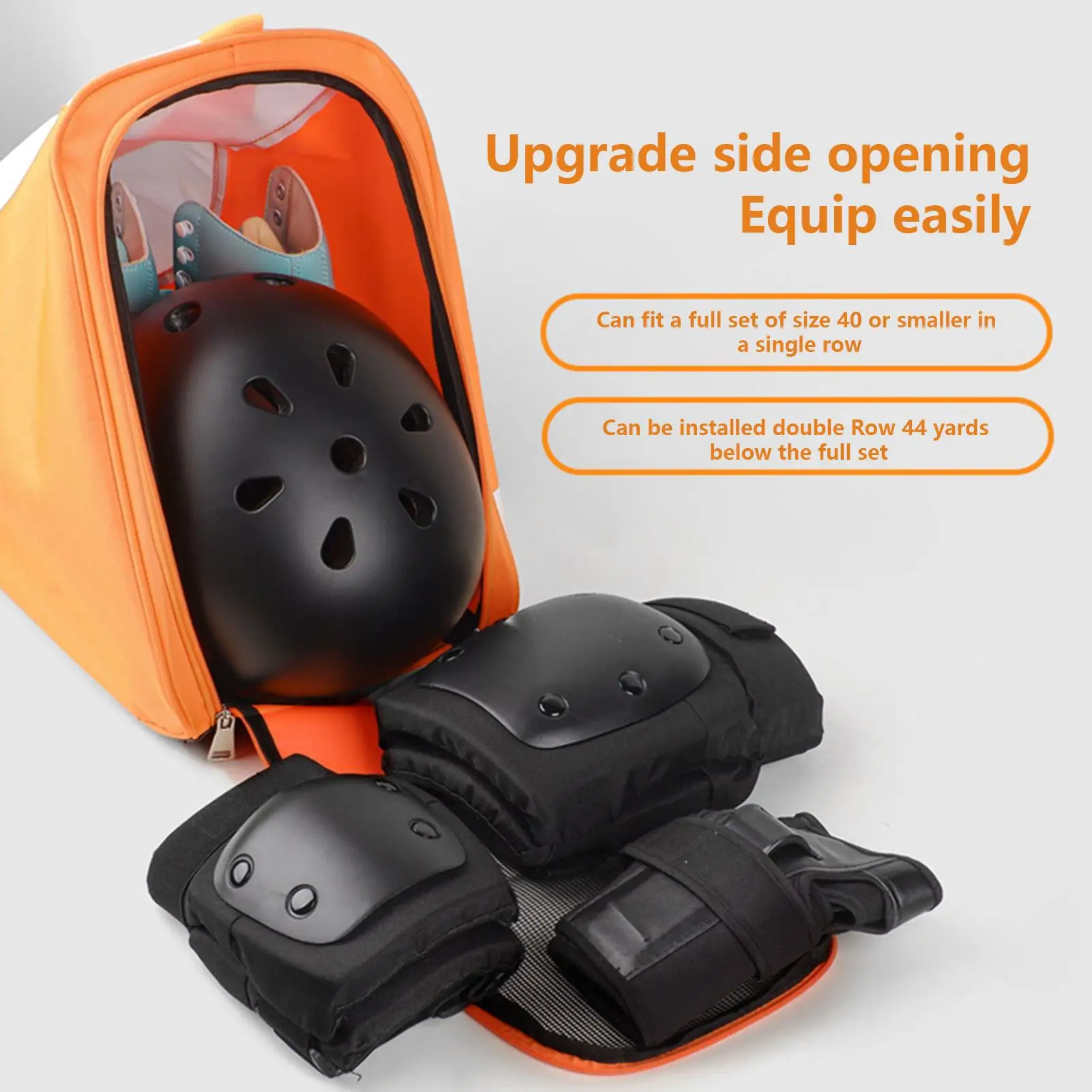 

Large Capacity Skate Bag Sports Equipment Shoulder Backpack for Adults Kids Beginners Outdoor Gym Travel Fitness