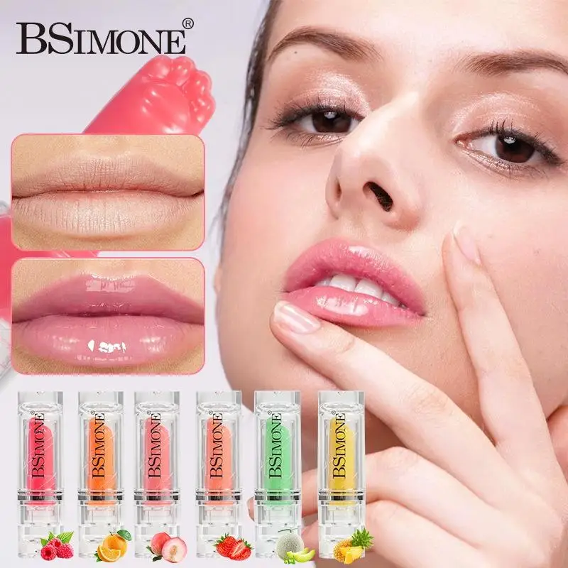 

Бальзам для губ BSIMONE с изменением цвета, увлажняющий, водостойкий, термочувствительный, с фруктовым ароматом, для гладких губ