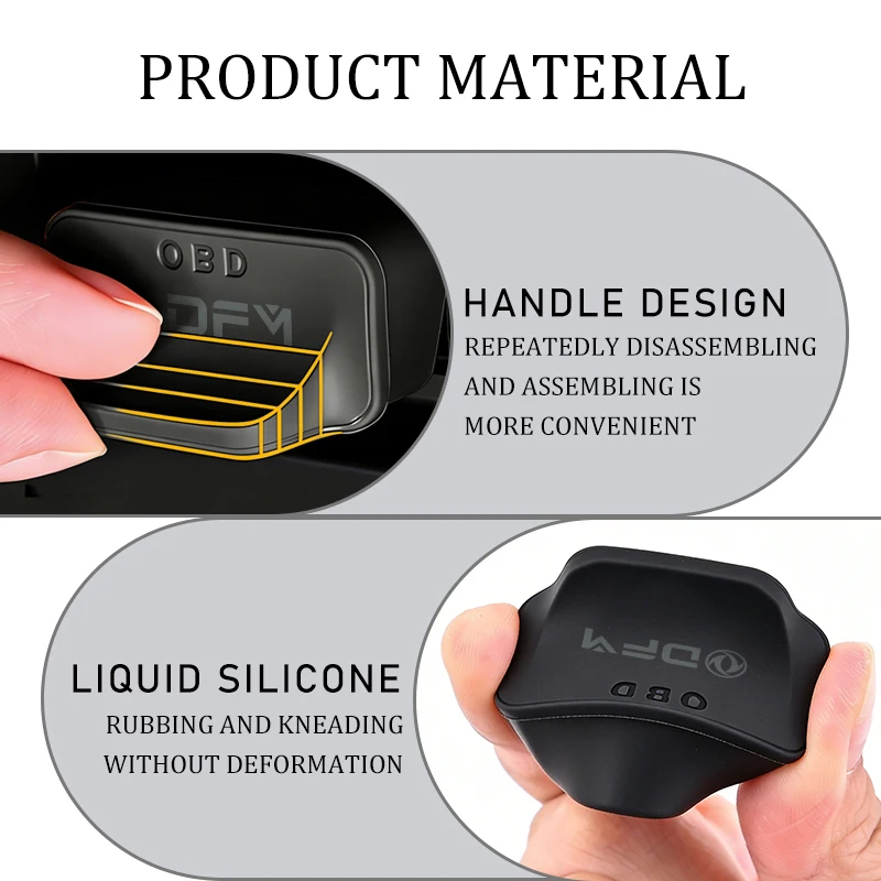 Car Logo OBD Silicone Obd Dust Cover Protective Cover Accessories For Dongfeng Motor DFM Aeolus ax3 k01 Ax5 580 DFSK Glory 360 view 5