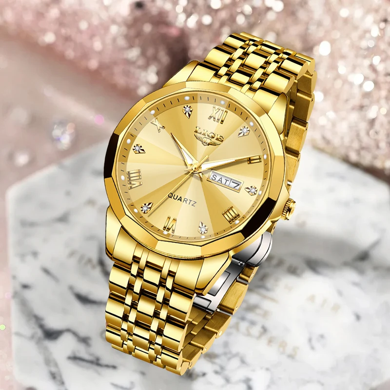 LIGE-Montre-bracelet chronographe à quartz pour femme, montre de sport militaire décontractée, marque supérieure, montres de luxe, mode