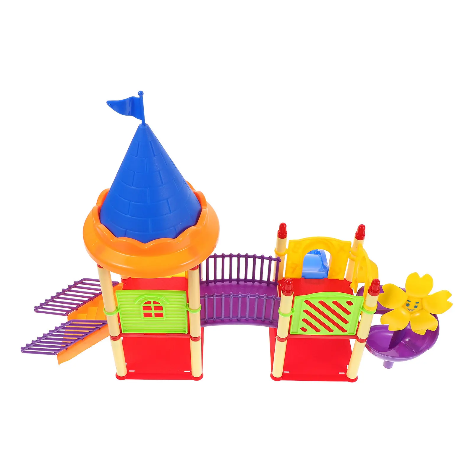 

1Set Small Slide Miniature Playground Adornments for Kids DIY Scenery Layout Realistic Design Enhances Playtime Decor