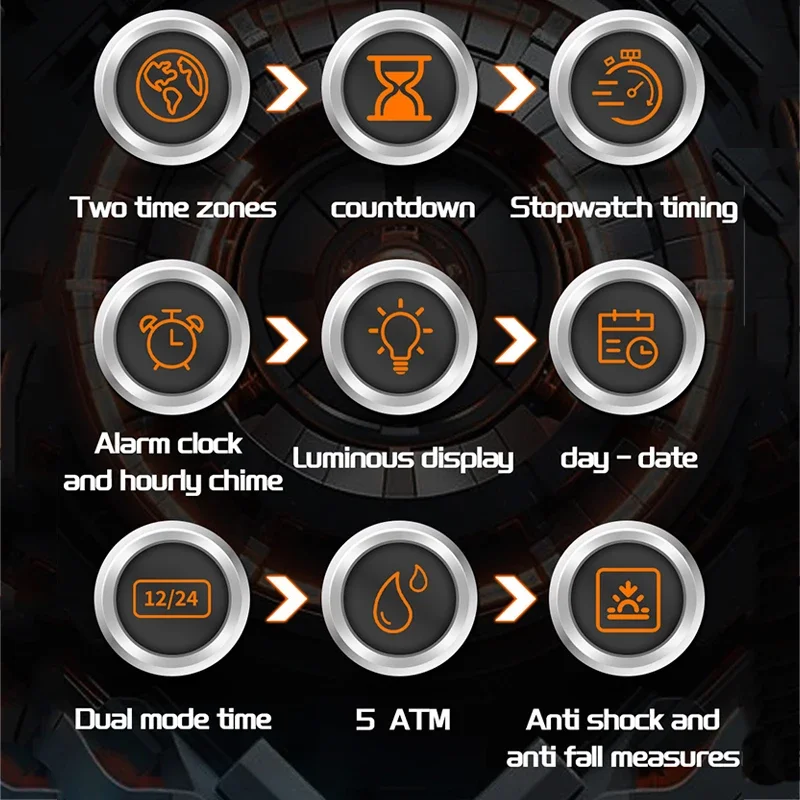 SANDA модные мужские часы водонепроницаемые спортивные электронные часы будильник светодиодный цифровой силиконовый ремешок часы со светодиодным циферблатом для мужчин