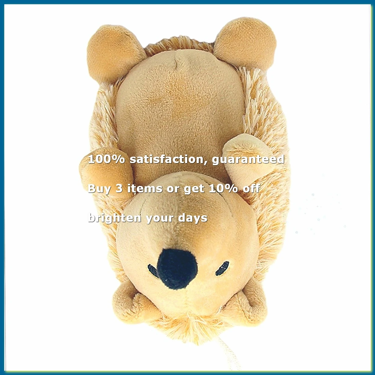 ●Dog Squeaky Toys Hedgehog Stuffed Plush Dog Chew Toys Interactive Dog Toys for Small Medium and Large Dog,B-ABFB