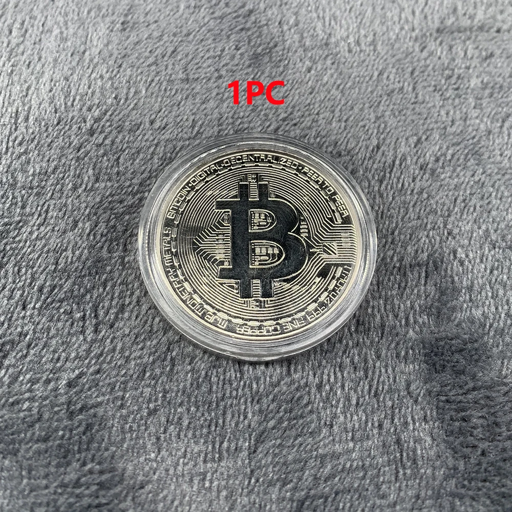 Vergoldete Bitcoin-Münze zum Sammeln, Kunstsammlung, Geschenk, physikalische Gedenkmünze, Casascius Bit, BTC, Metall, antikes Kunsthandwerk, Nachahmung