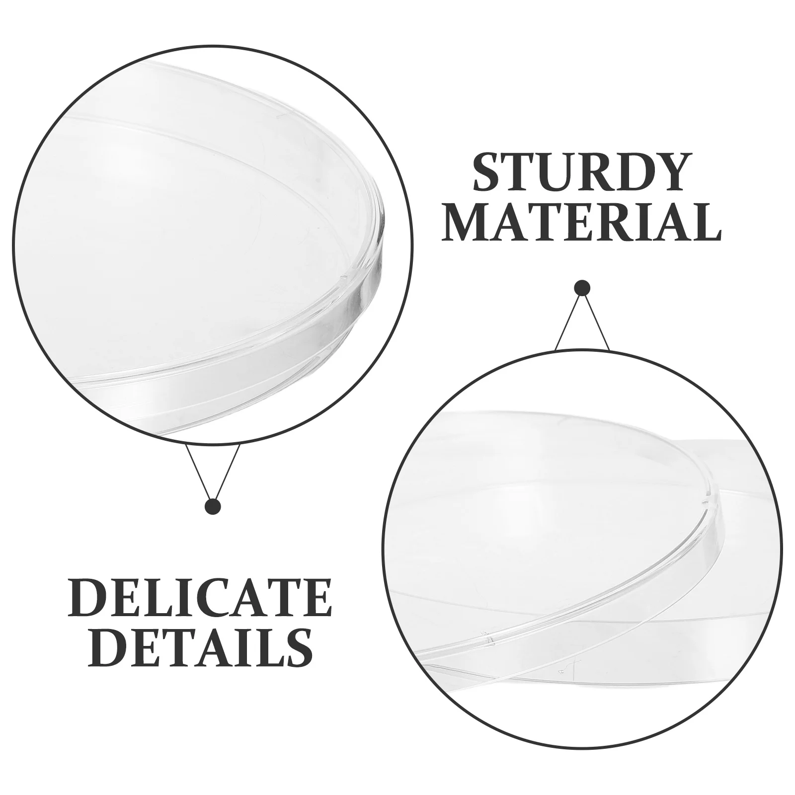 10 قطعة أطباق بتري بلاستيكية عالية الوضوح 14.3 سنتيمتر 1.6 سنتيمتر عميق لتجارب علم المختبر ثقافة الأنسجة طبق أجار