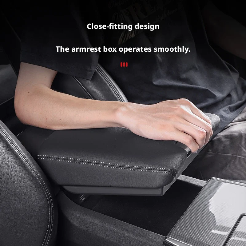 For Audi A6 allroad Avant Q5 A4 A5 Alcantara Suede Car Armrest Box Lid Cover Trim Arm Rest Case Protective Shell