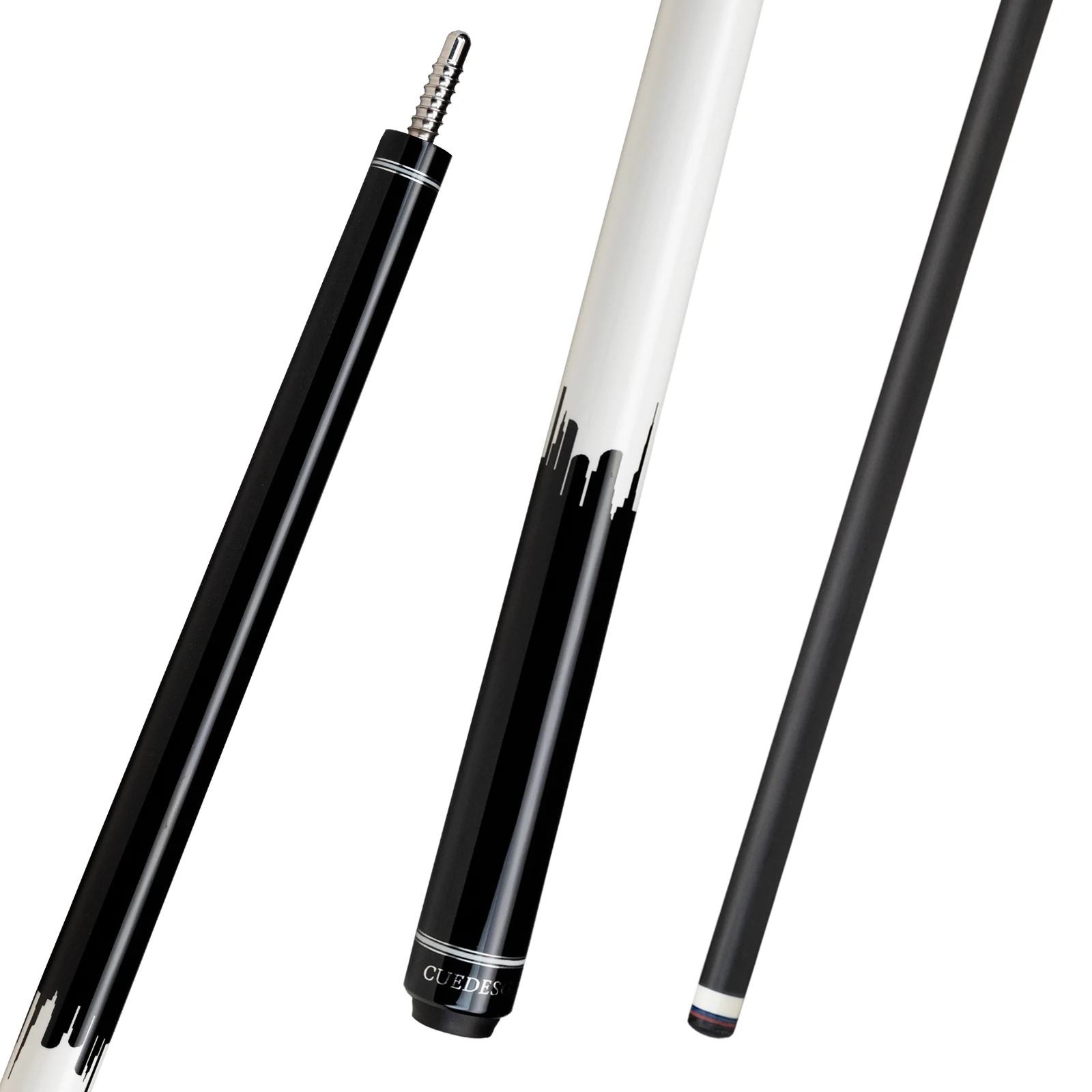 CUEDESG Palo De taco De billar De fibra De carbono, taco De billar profesional De carbono con punta De 10,5 mm/11,8 mm/12,5 mm con bolsa De PU, tacos De billar,구