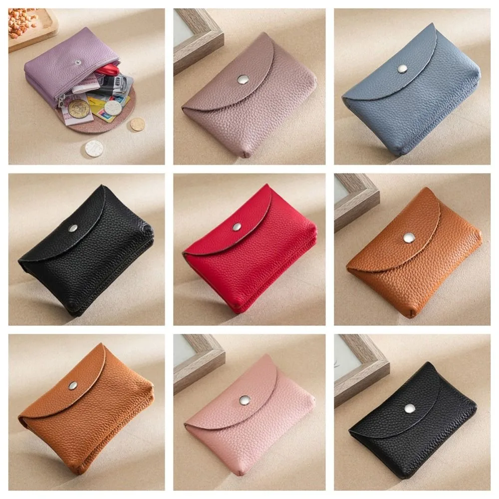 Zipper Purse Wallets Women PU Leather Coin Purse Men Casual Portable Money Bag Card Holders Simple Multi-function