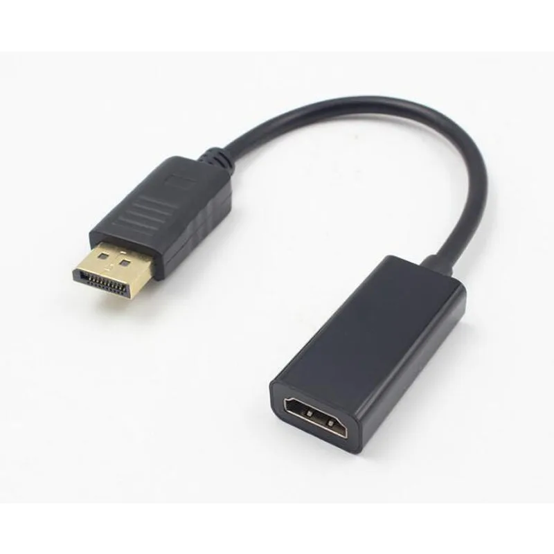 Full HD 1080P Male to Female DisplayPort DP to HDMI-compatible HDTV Gold Plated Cable Adapter Converter for HDTV Projector