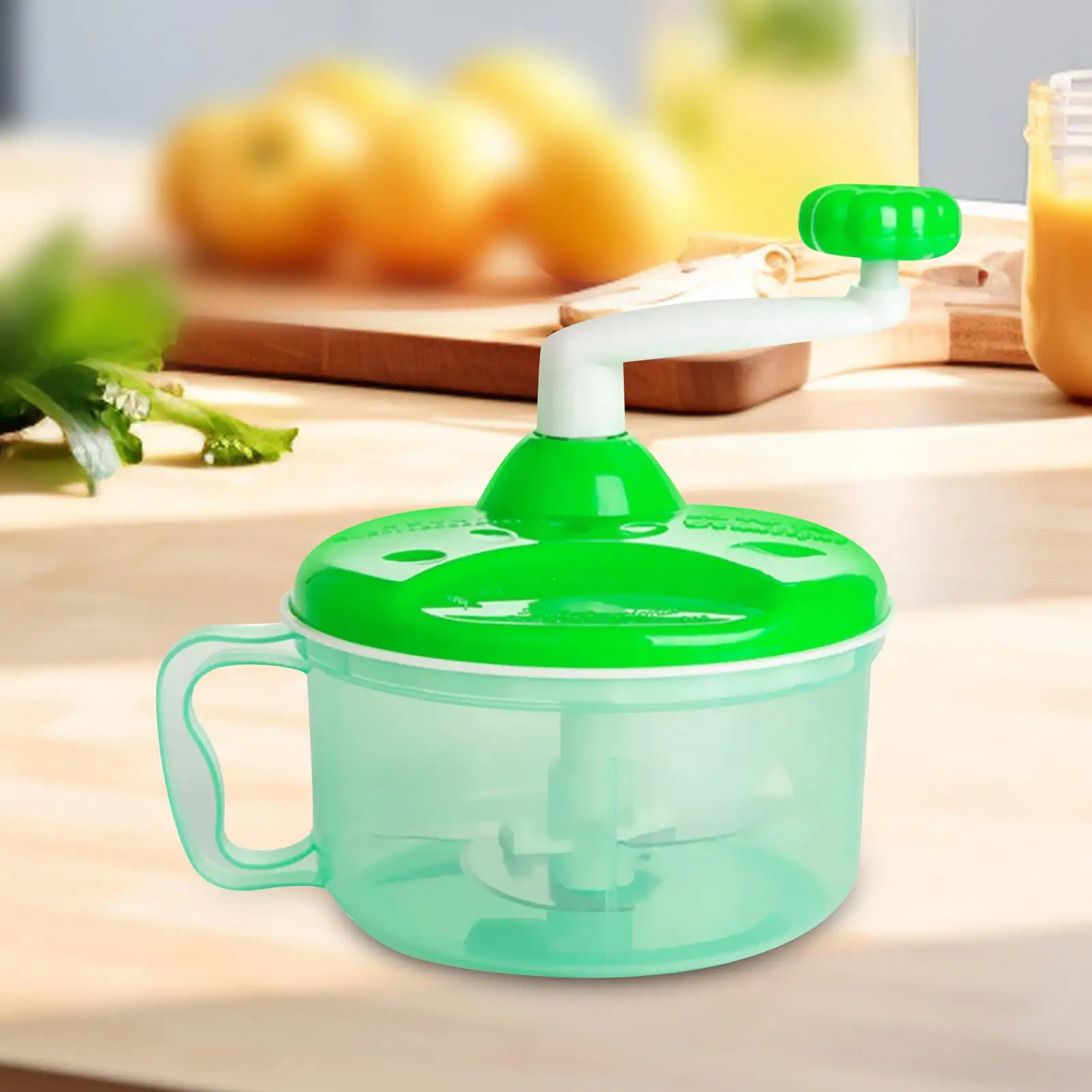 Hand Power Food Chopper Durable Convenient Kitchen Gadget Practical Manual Food Processor for Lettuce Nuts Salad Onion Tomatoes