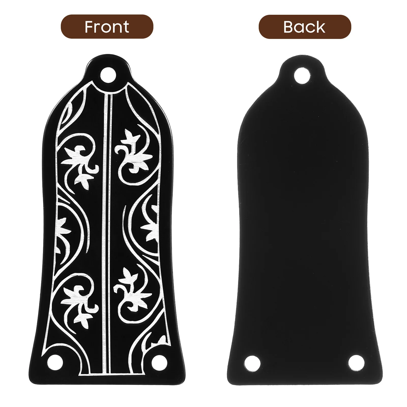 

Iron Core Cover For Electric Guitar 3 Holes Bell Shape Flower Pattern Fit Truss Rod Cap Abalone Truss Rod Cover