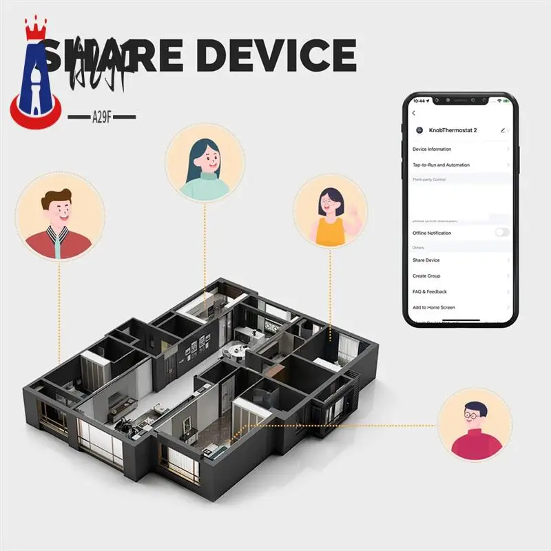 

A29F-Wifi Умная ручка нагрева, термостат, ЖК-дисплей, регулятор температуры с сенсорным экраном