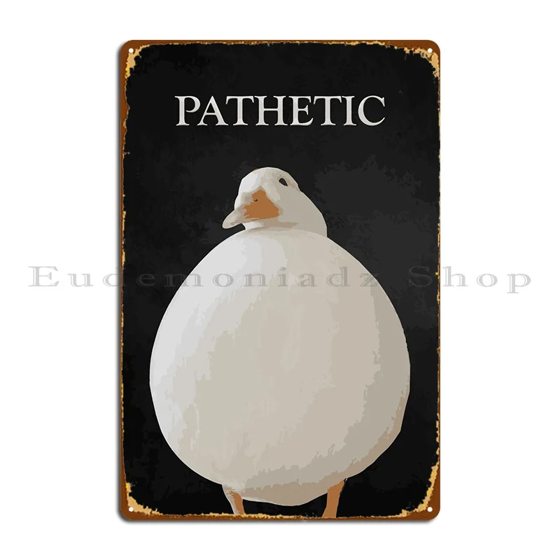 Judgmental Duck Metal Sign Painting Cave Party Club Iron Living Room Tin Sign Poster