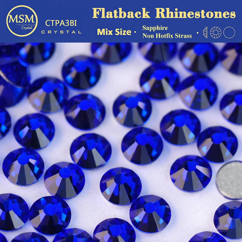 3D 3D Nail Art Rhinestones Strass Sapphire Non Hot Fix Sewing Glass Crystal for Gym Suit Dress Clothes - Best Selling - Aliexpress Deal