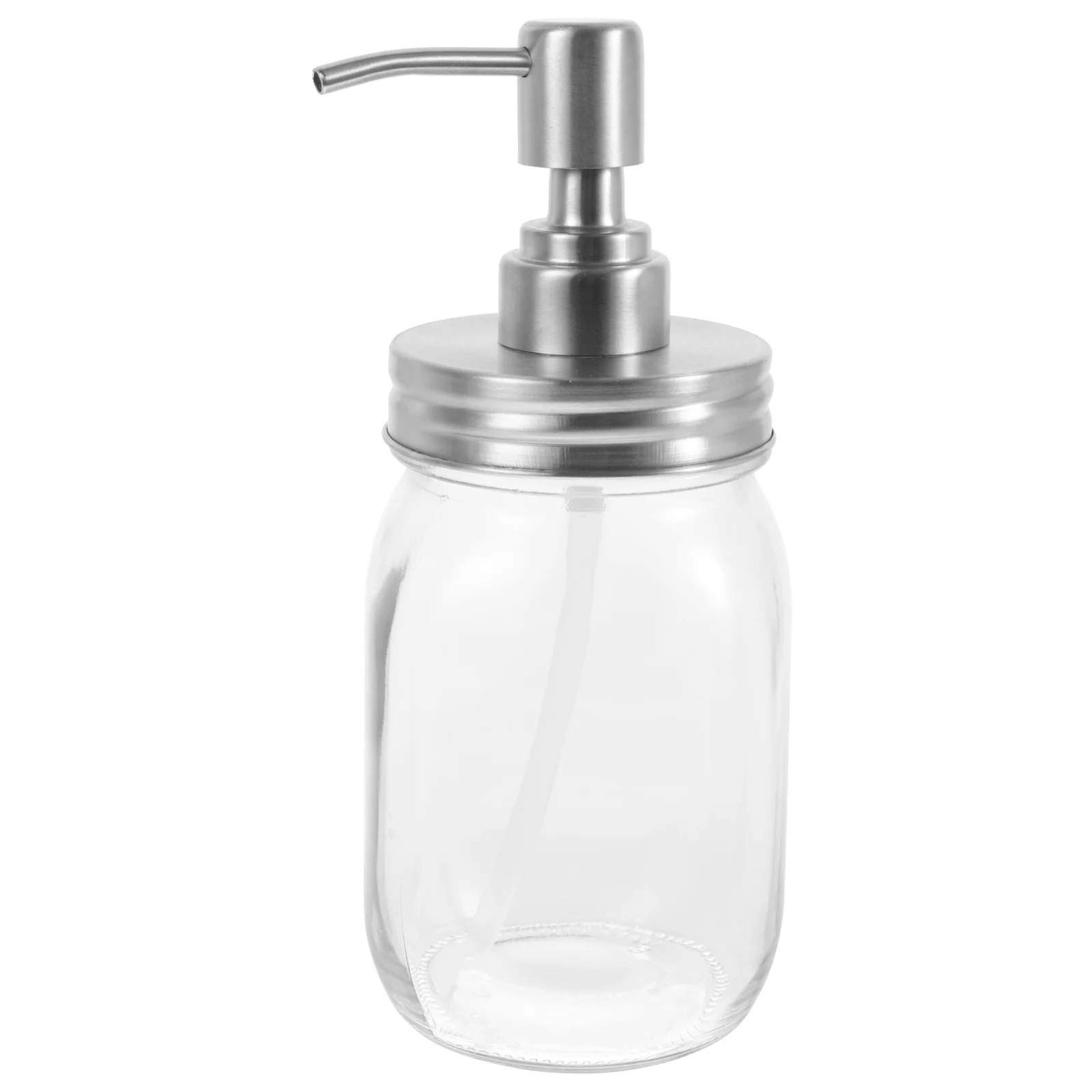 500 ml lotiondispenser glas roestvrij staal perstype pomp voor handzeep shampoo etherische olie keuken badkamer hotelgebruik