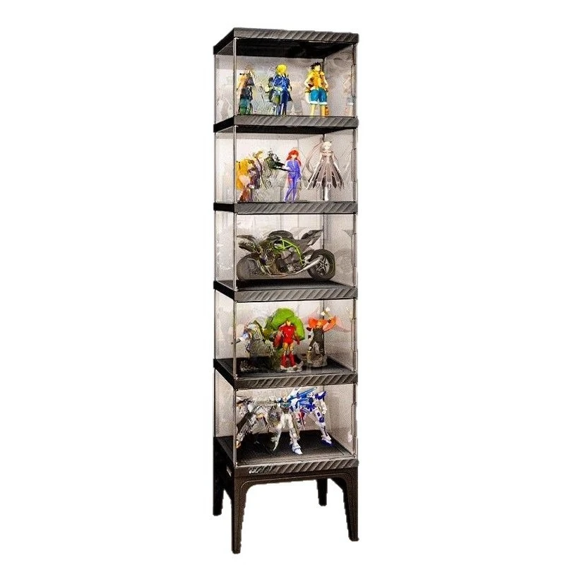

display case building block storage box household Gundam transparent toy model display shelf