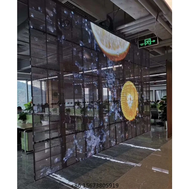 

Transparent Led Screen Production Line Transparent Flexible Led Display Screens 3d P10.41-P10.41 for Shop