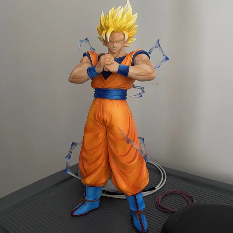 

В наличии Dragon Ball Magic Action Super 2 Goku-29 см Saiyan Super 2, аниме-модель, статуя, украшение, игрушка высокого качества