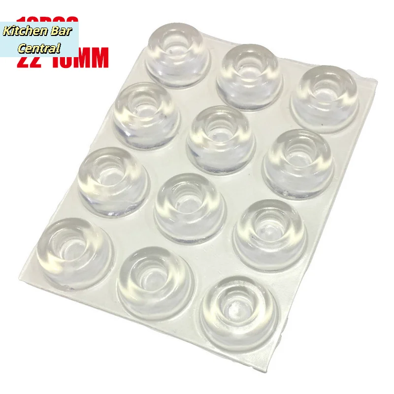 【12Pcs Clear Self Adhesive Stopper Rubber Damper Buffer Cabinet Bumpers Silicone】
