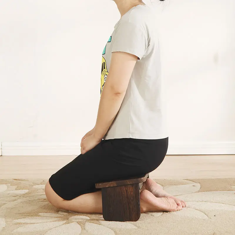 

Solid Wood Zen Meditation Stool, Foldable Sitting Bench, Tea Room Kneeling Low Stool, Multi-Functional Home Meditation Chair