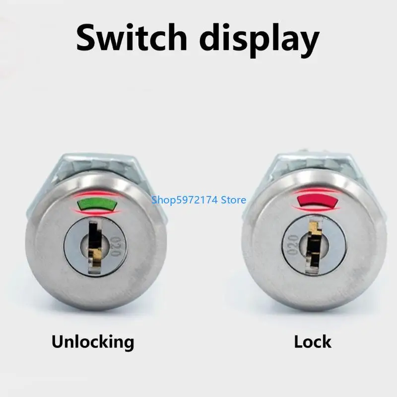 Y3NB 2Pcs Cabinet Insert Linkage Tool Box Lock Zinc Alloy Drawer Lock with Universals Cabinet Tool Box Lock Enduring