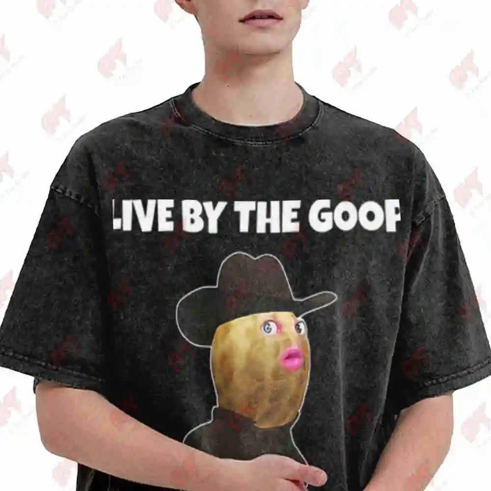 Burnt Peanut Bungulator Goop Vintage Washed Tee Pure Cotton T-Shirt