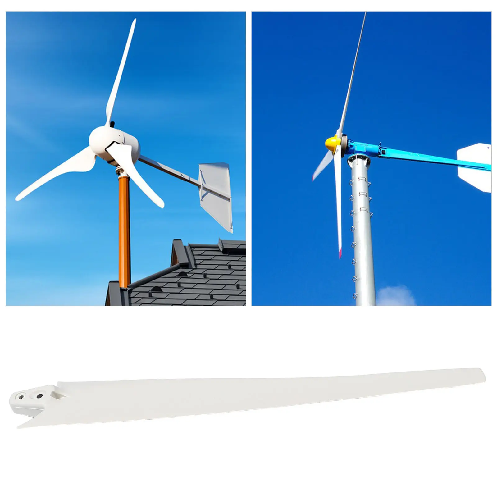 1Set Robust Iron Wind Turbine Blades Compatible with Multiple Horizontal Generators Versatile Replacement Wind Turbine Generator