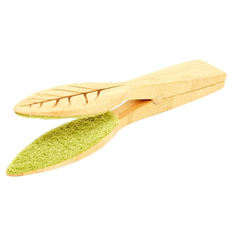 

Plant Leaf Cleaning Tongs Leaf Cleaning Tool Plant Leaf Lint Cleaner With Wood Handle, Leaf Cleaning Tool