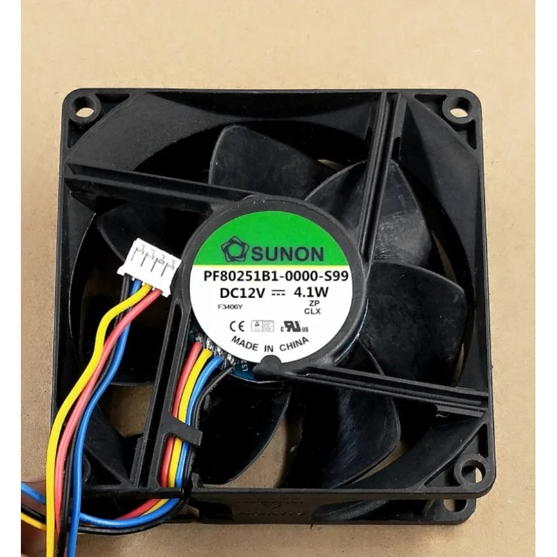 A+for SUNON PF80251B1-0000 -S99 8025 12V 4.1W 8CM large airflow cooling fan