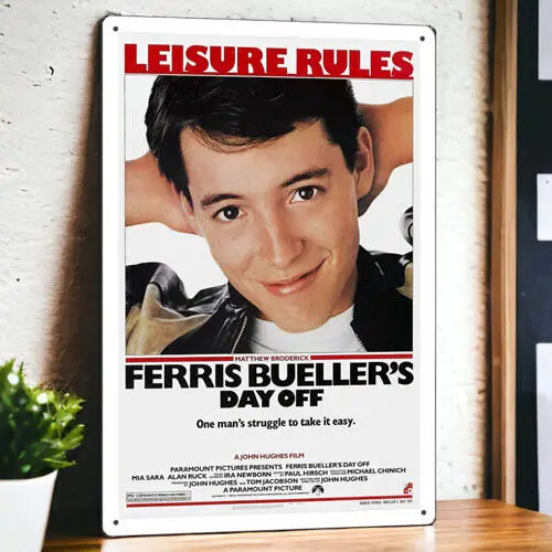 

Металлический постер Ferris Buellers Day Off (1986), фотопленка 8 дюймов x 12 дюймов