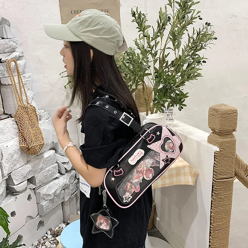 New JK Uniform Shoulder Bag Preppy Style Fashion Casual Armpit Bags Bolsos Mujer Sweet and Cool Ulzzang Ita Dolls Bag