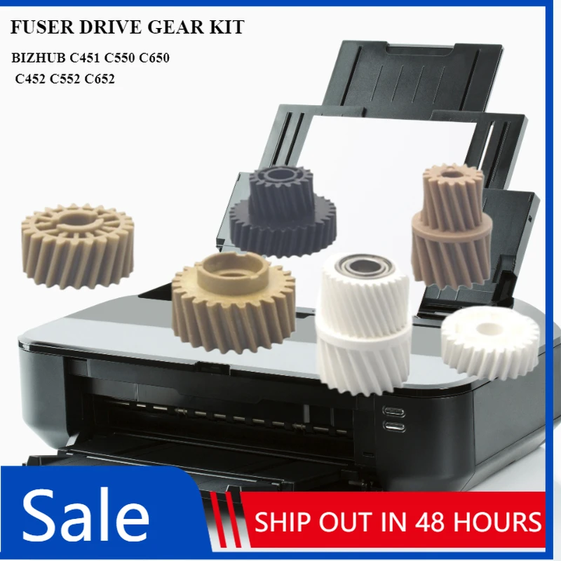 

1 комплект противоизносных приводных шестерен фьюзера для Konica Minolta Bizhub C451 C550 C650 C452 C552 C652