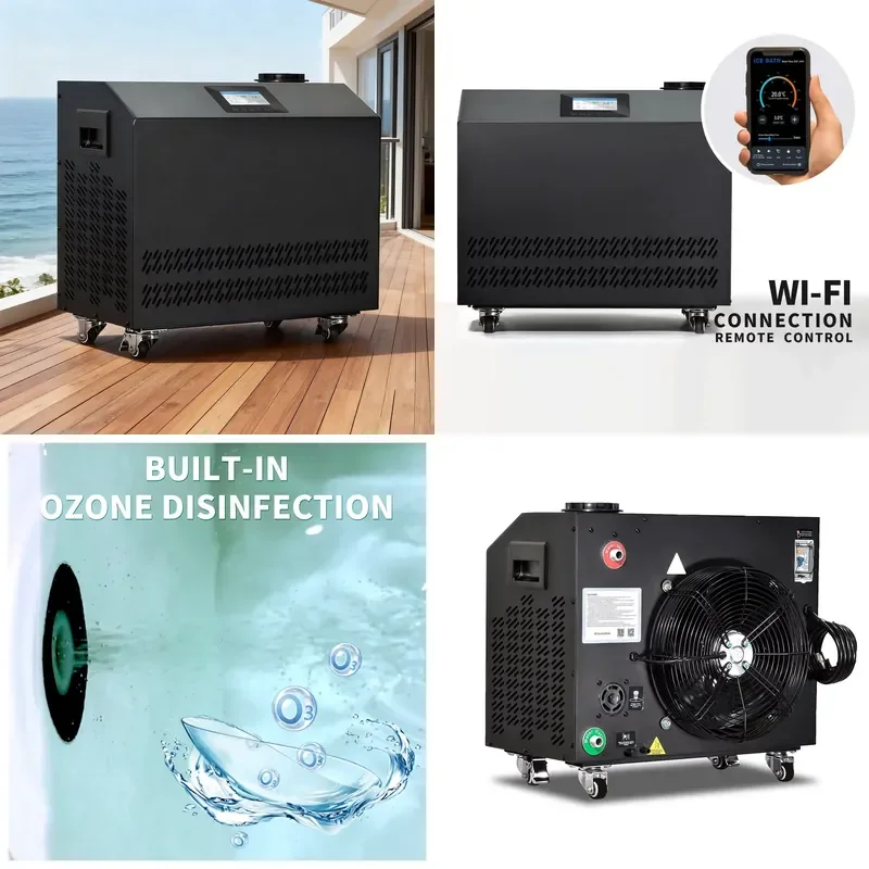 Cold Plunge Water Chiller with Cooling & Heating, Portable Circulation Pump & Filtration for Year-Round Recovery
