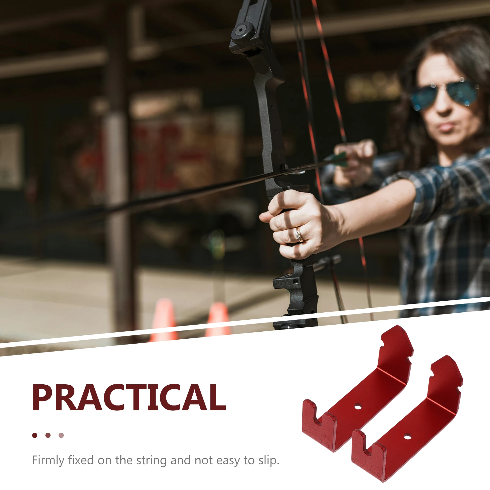 

2Pcs Bow String Separator Durable Archery Accessories Splitter Supplies Compound Tools Hunting Practice Outdoor Decor