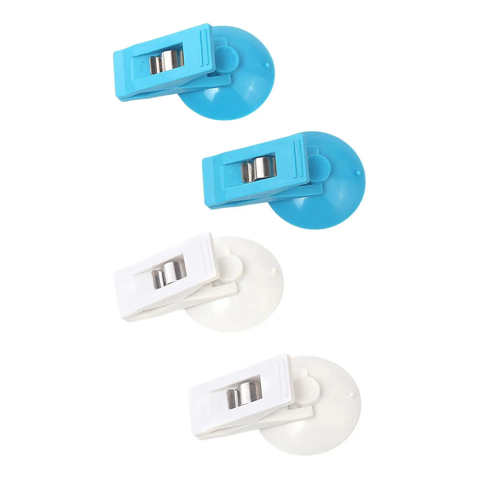 2Pcs Suction Cup Clip Reusable Bills Clip for Bathroom Kitchen Windows