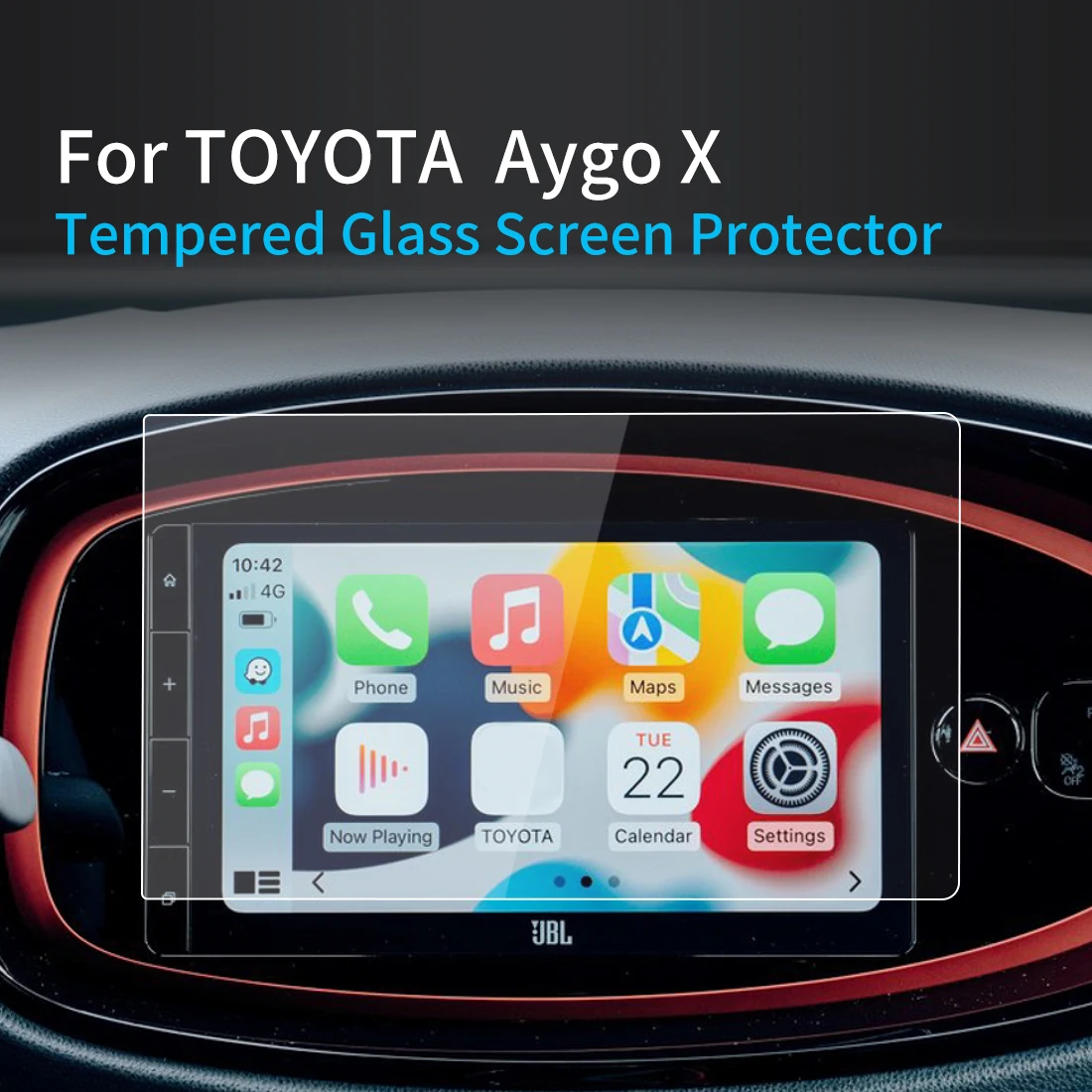 For Toyota Aygo X Screen Protector 2022 Console Tempered Glass Protective Film Navigator Protection Car Accessories