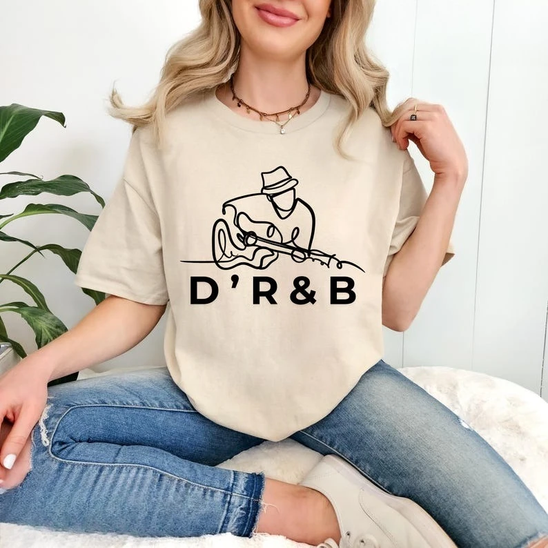 Souvenir D'angelo Shirts D'R&B Line Art Music Minimal Guitarist Soulful Inspired Graphic for Music Lovers and Artists T Shirt