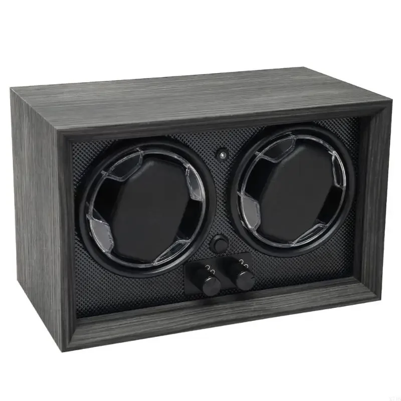 Automatic Watch Winder with 2 Watch Slot and 5 Speed Adjustable for Mechanical Watch Storage Timepiece Dipslay Accessory