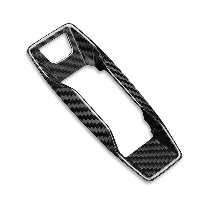 Real Carbon Fiber Central Control Gear Shift Knob Panel Cover Sticker Case for AUDI A6 Q5 Q6 RS3 SQ5 SQ6 RS e-Tron GT Decoration