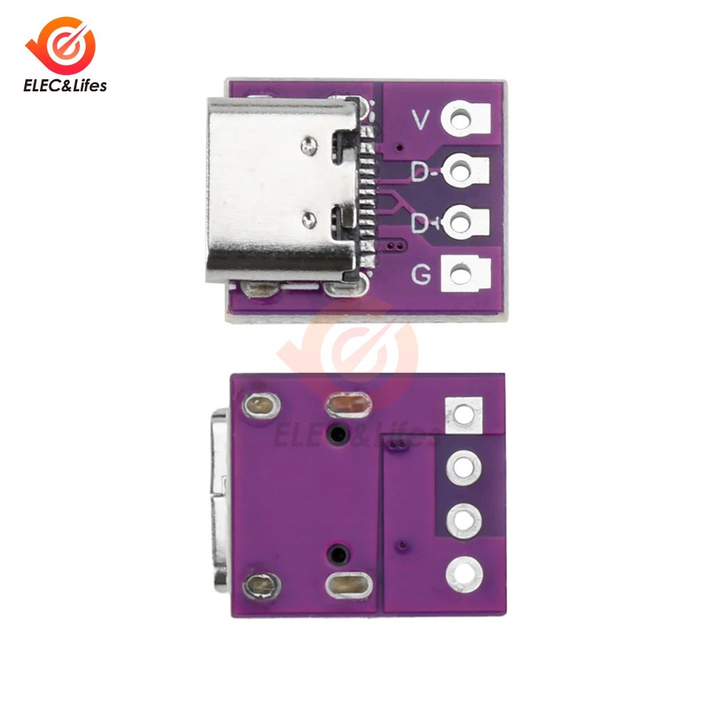 10Pcs Usb3.1 16p To 2.54 High Current Power Conversion Board Is Inserted On Both Sides Of The Type-c Motherbase Test Board