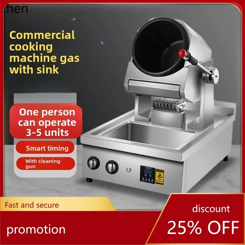 a5 Fully Automatic Stir-Frying Machine Restaurant Intelligent Roller Stir-Frying Robot Electric Wok