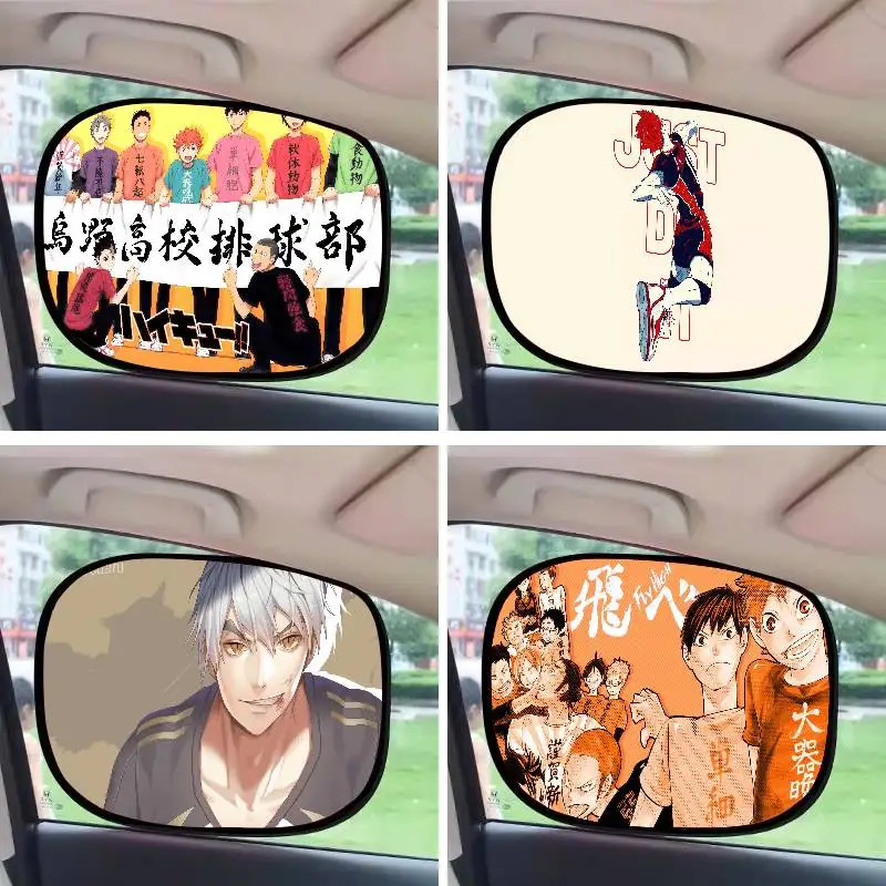 

H-Haikyu Car Sunshade Window Self-priming Heat Insulation Inside Electrostatic Adsorption Side Curtain Privacy Car
