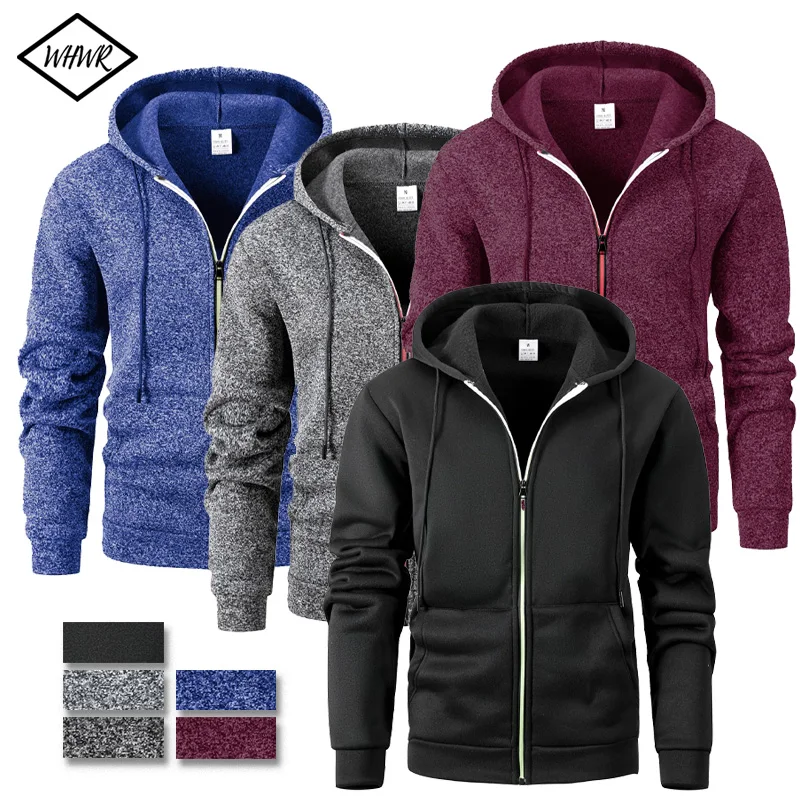 

Новые мужские толстовки с длинными рукавами для мужчин, зимняя теплая куртка большого размера на молнии с капюшоном, пальто, уличный спортивный костюм, мужская уличная одежда