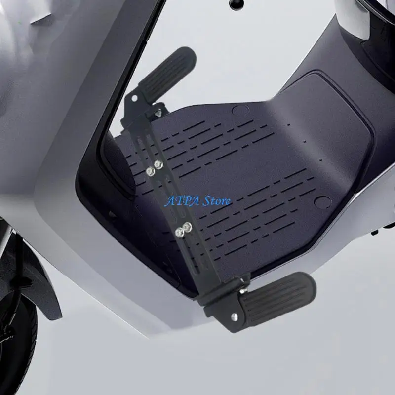 U13C Folding Footrest Electric Bike Front Pedals Replacement Pedals Steel Foldable Footpegs Electric Scooter Accessories